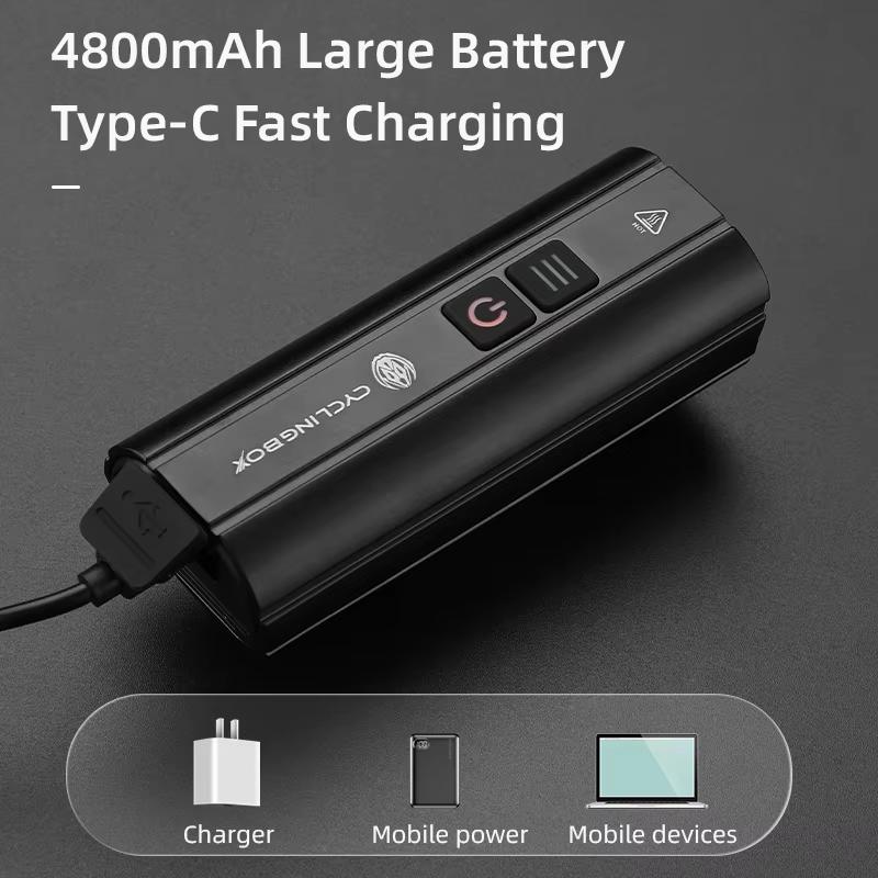 2024 Brand New Customized USB LED Bike Lights Waterproof Bicycle Lights with PC Material for Outdoor Use
