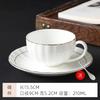 Caneca Porcelana de Osso borda dourada conjunto de xícaras de café luxo flor cerâmica xícara e pires inglês negócios Hotel utensílios de café americanos caneca