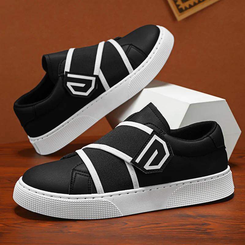 Fashion Fashion Men Business Casual Shoes New Anti Slip Outdoor Sneakers Comfortable Wear-resistant Walking Shoes Leather Walking Shoes