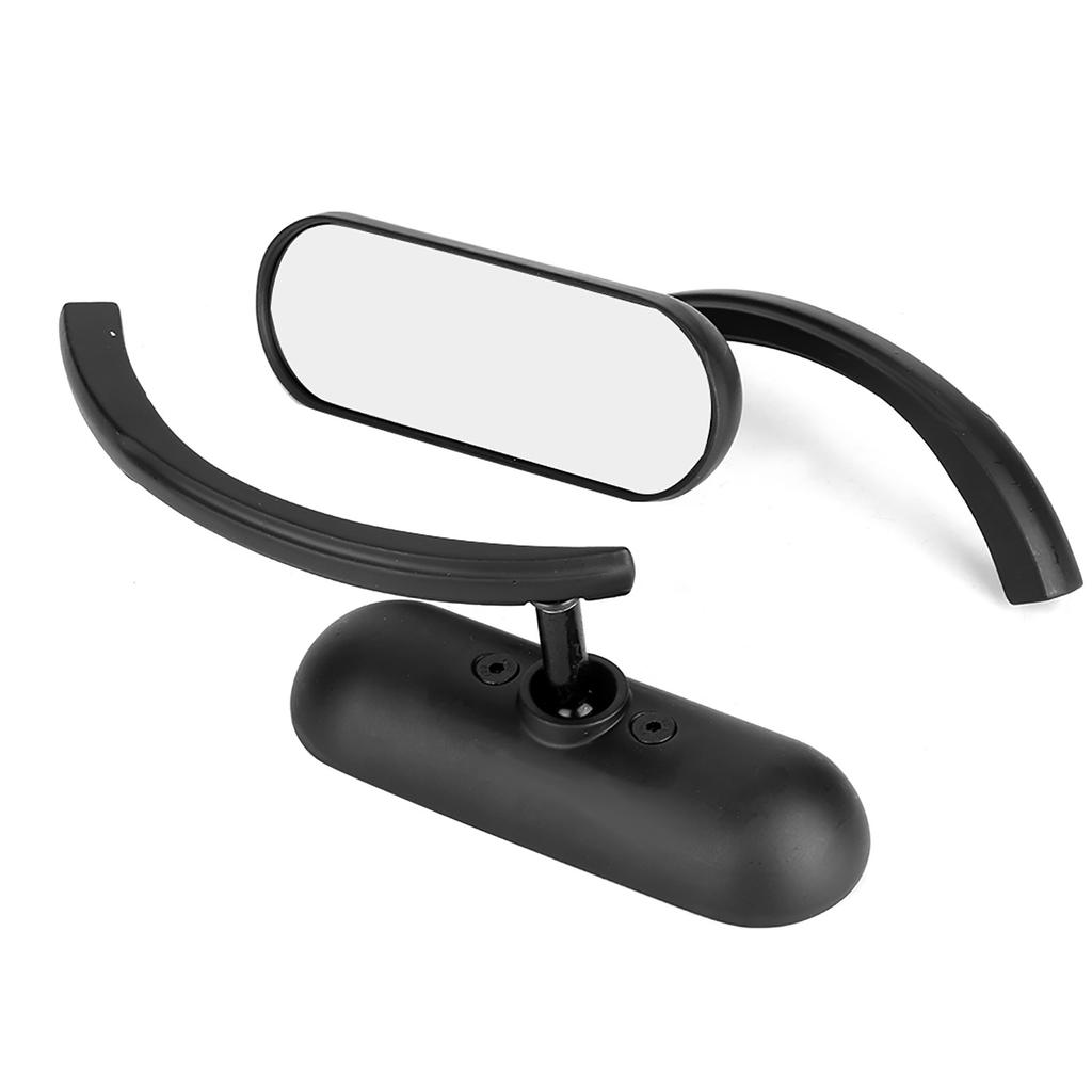 2Pcs Motorcycle Black Mini Oval Rear View Mirror for Honda Shadow 6007501100 ACE