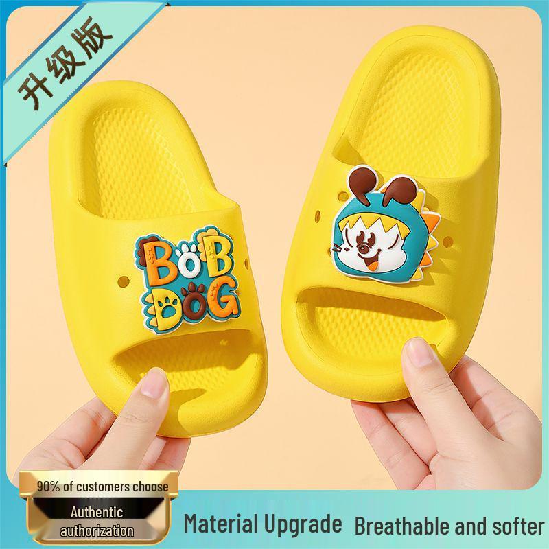 Babudou Kids' Cartoon Flip-Flops: 2026 Summer Non-slip Sandals for Boys & Girls
