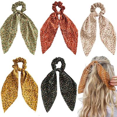 New Style Ponytail Floral Ribbon Big Hair Ring Women's Hair Accessory That Is Versatile and Suitable for All Occasions.