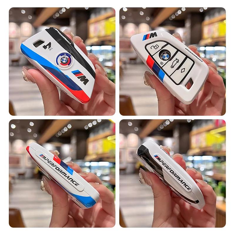 Hot 2025 Racing Style Car Key Case Cover Shell For BMW 1 2 3 5 7 Series X1 X3 G20 X4 X5 G05 X6 F16 M40i M440i G02 G31 G23 F34 F1