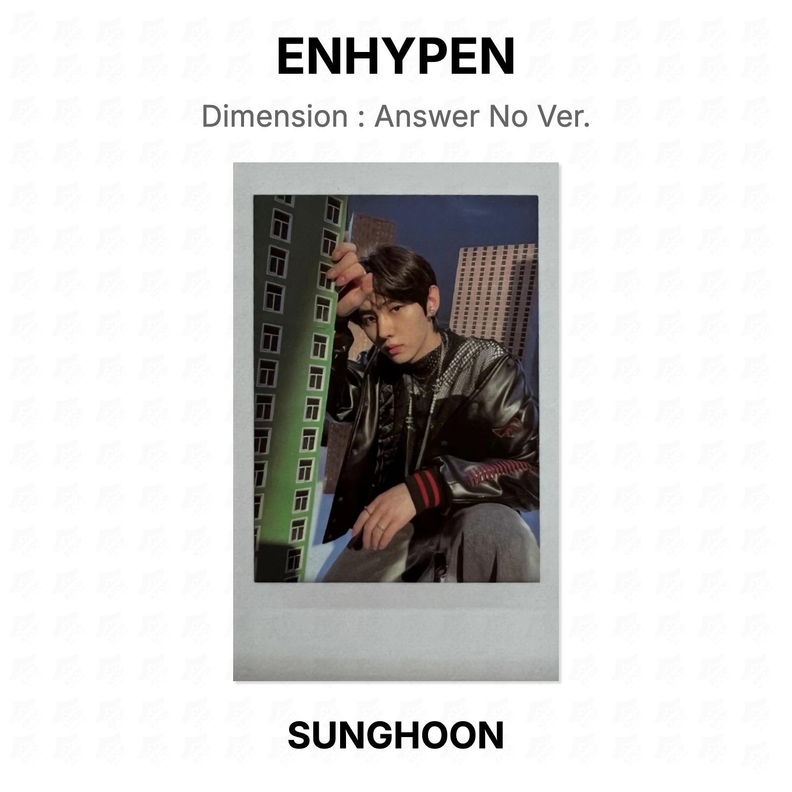 ENHYPEN Dimension : Answer No Ver. Official Photocard SUNGHOON