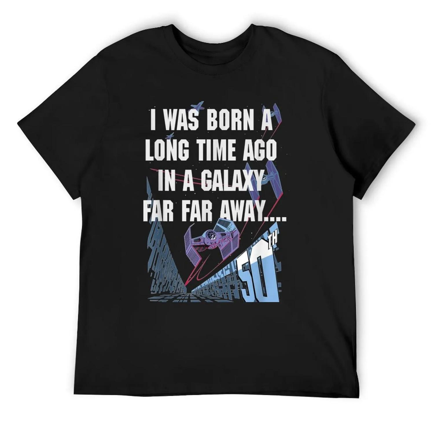 I Was Born A Long Time Ago 50Th Birthday Portrait T-Shirt plus sizes T-shirts man heavyweights funny t shirts men S