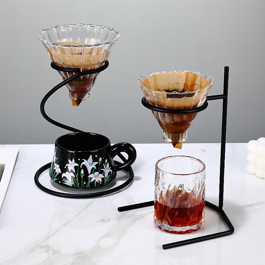 Pour Over Coffee Rack Snake Shape Coffee Dripper Stand Durable Iron Filter Cup Rack Multi-purpose Coffee Filter Cup Holder