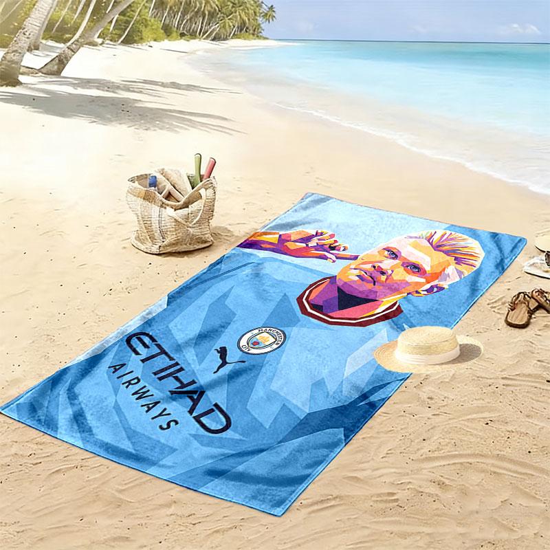 Haaland Apex Druck Strandtuch, Großes Weiches Schnelltrocknendes Handtuch für Strand Camping Schwimmen