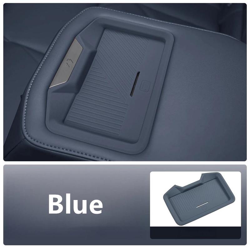 For BMW X3 G45 2025-2026 Rear Seat Wireless Charging Silicone Mat, Anti-slip Dustproof Protective Pad Car Interior Accessories