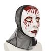 Scary Halloween Masque Realistic Horror Blood Masque Creepy White Cosplay Masque for Halloween Masquerade Party Costume Accessory