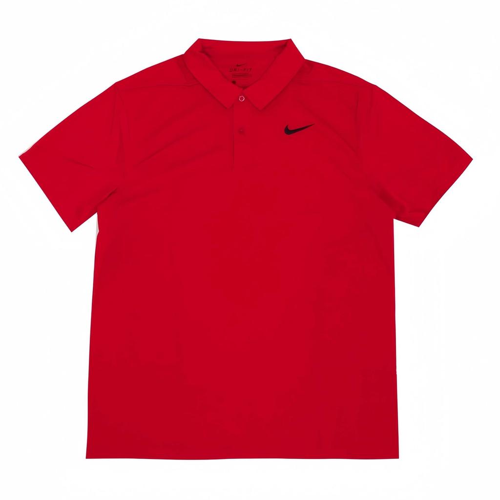 Nike Pánské polo tričko s krátkým rukávem Dri-Fit Golf odvádějící vlhkost a prodyšné Červené AJ5480-657