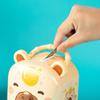 Capybara Cartoon Tin Money Box - Drop-proof Savings Bank for Kids and Students