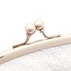 AGILITY affa "Frog Card" Double-Layered Clasp Purse, Small Card Case with Coin Purse, Silver and Gold