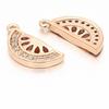 ZHUKOU Fruit Party Gold Plated Inlaid Zirconia Sweet And Cute Fruit Metal Pendant For DIY Jewellery Accessories 1 Pcs