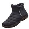 fashion Men Ankle Snow Boots Waterproof Non Slip Shoes for Men Casual Keep Warm Plush Plus Size Couple Footwear Chaussure Homme 2024