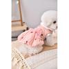 Fur Collar Luxury Designer Dog Clothes Toy Poodle Small Puppy Breed Dress Autumn Winter Warm Pet Sleeveless Sausage Cat Clothing
