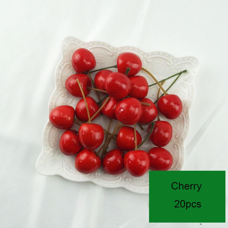 20pcs/Lot Simulation Mini Mini Fruit Model Home Furnishing Holiday Party Photo Props DIY Handmade Decoration Apple Strawberry