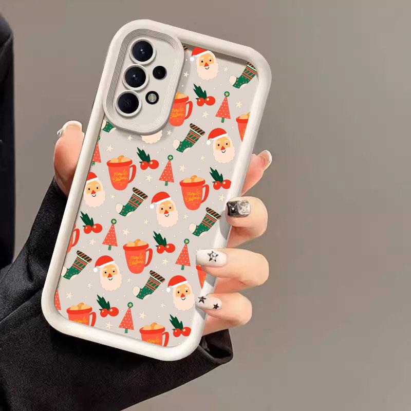 Merry Christmas New Year Gift Case For Samsung Galaxy A55 A35 5G A13 A54 A53 A52 A34 A06 A32 A14 A23 A24 A12 A51 A71 Phone Cover