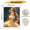 Disney Princess Belle Oil Painting Kit Canvas DIY Home Decor Gift Enchanting Beauty Masterpiece