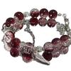 Crimson Scorched Dream: Elegant Dark Red Bracelet with Deep Red Tones To Brighten Skin