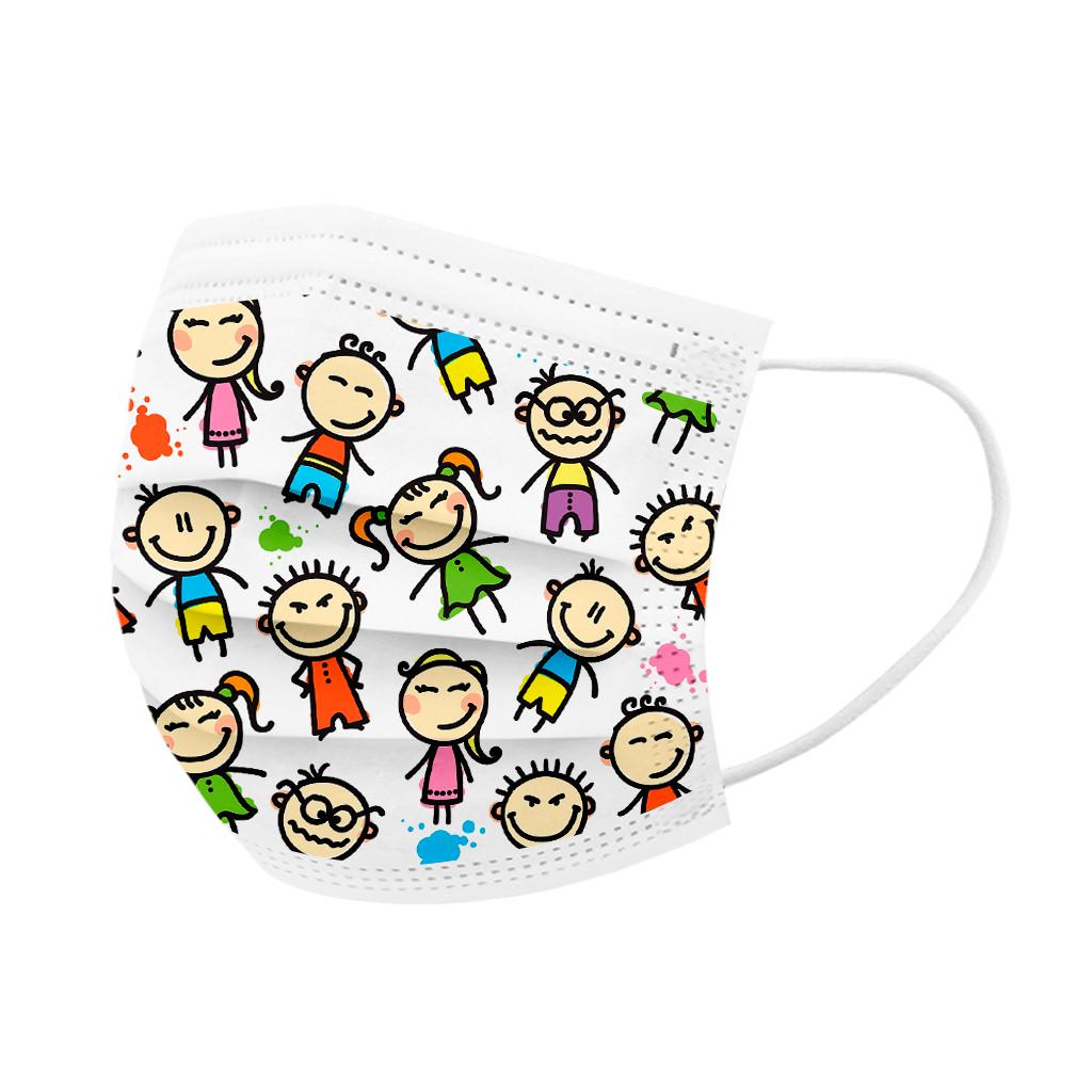 Kids Children's Cartoon Mask Disposable Three Layer Face Mask