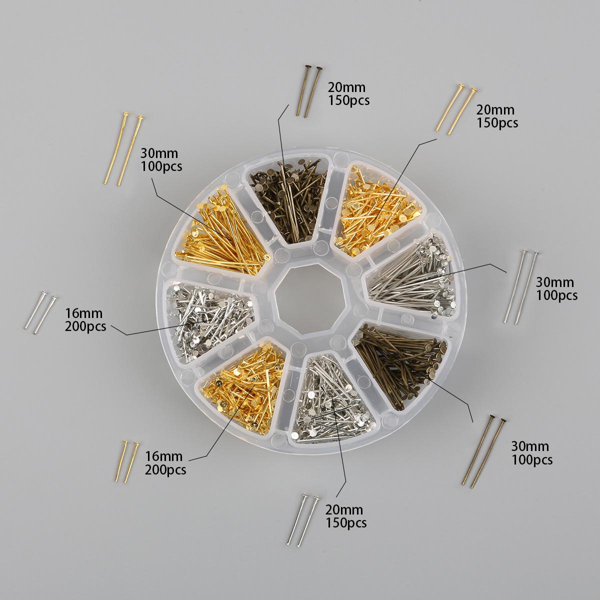 

1 компл./кор. застежки-цепочки Подвески игольчатые кольца для DIY аксессуары для изготовления ювелирных изделий