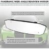 12''x3.5'' Großer Rückspiegel, Blendfreier Panoramischer Weitwinkel Rückspiegel