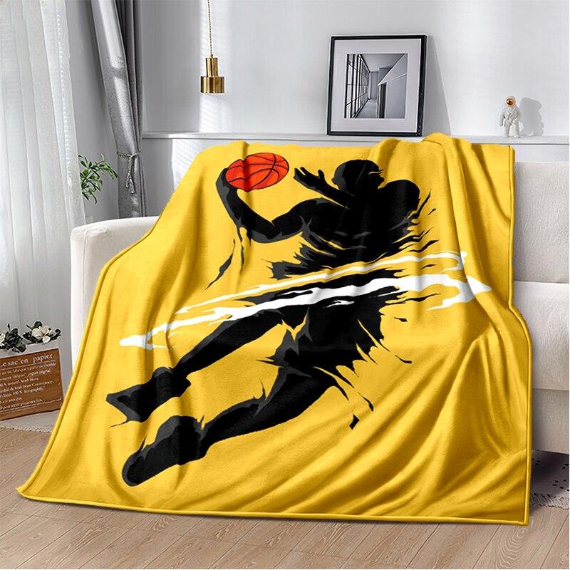 Fashion Basketball Blanket Custom Lightweight Thermal Insulation Blanket Sofa Blanket Bed Office  Blankets for Beds