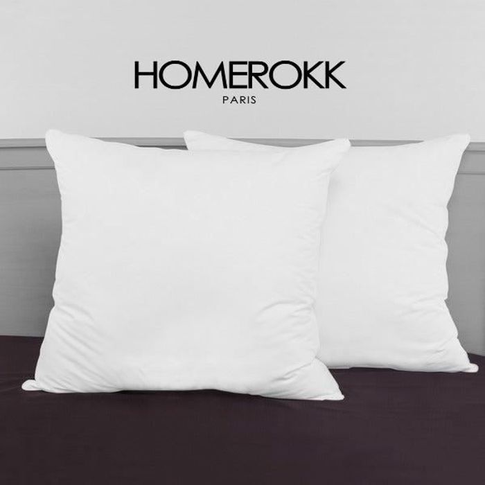 Couette et Oreillers - HOMEROKK - 240x260 cm - 450 gr/m² - Microfibre - Chaude