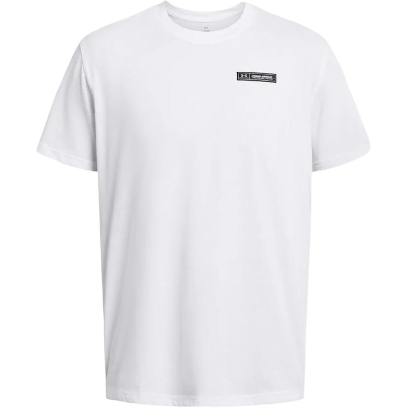 

Under Armour Футболка с круглым вырезом и логотипом, мужская, белая 1382831-100 S