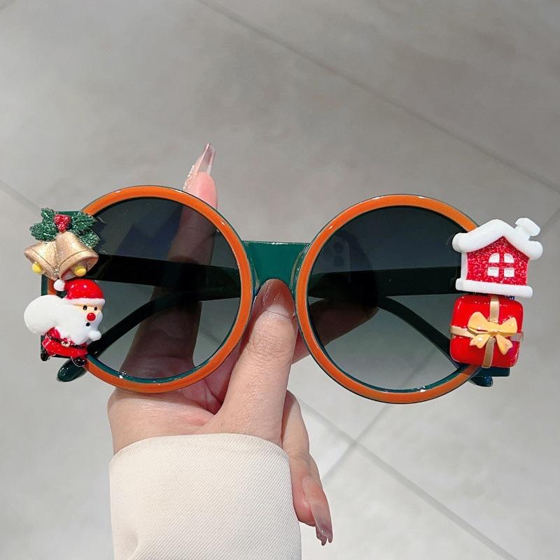 Oversized Round Merry Christmas Luxury Brand Designer Sunglasses Women For Men Vintage Popular Party Decorate Punk Sun Glasses