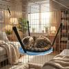 Breathable Mesh Cat Hammock Adjustable Lanyard Pet Cage Hammock  Cage Accessories