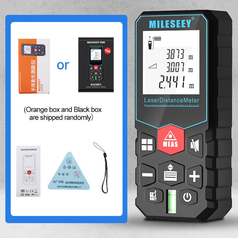 MILESEEY X5 Rechargeable Rangefinder 40M 60M 80M 100M 120M Laser Tape Measure,Trena Laser for Construction,DIY
