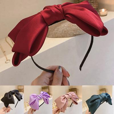 Fashion Top Knot Hair Accessories Cute Hairband Head Hoop Bow Knot Hair Band Women's Headband