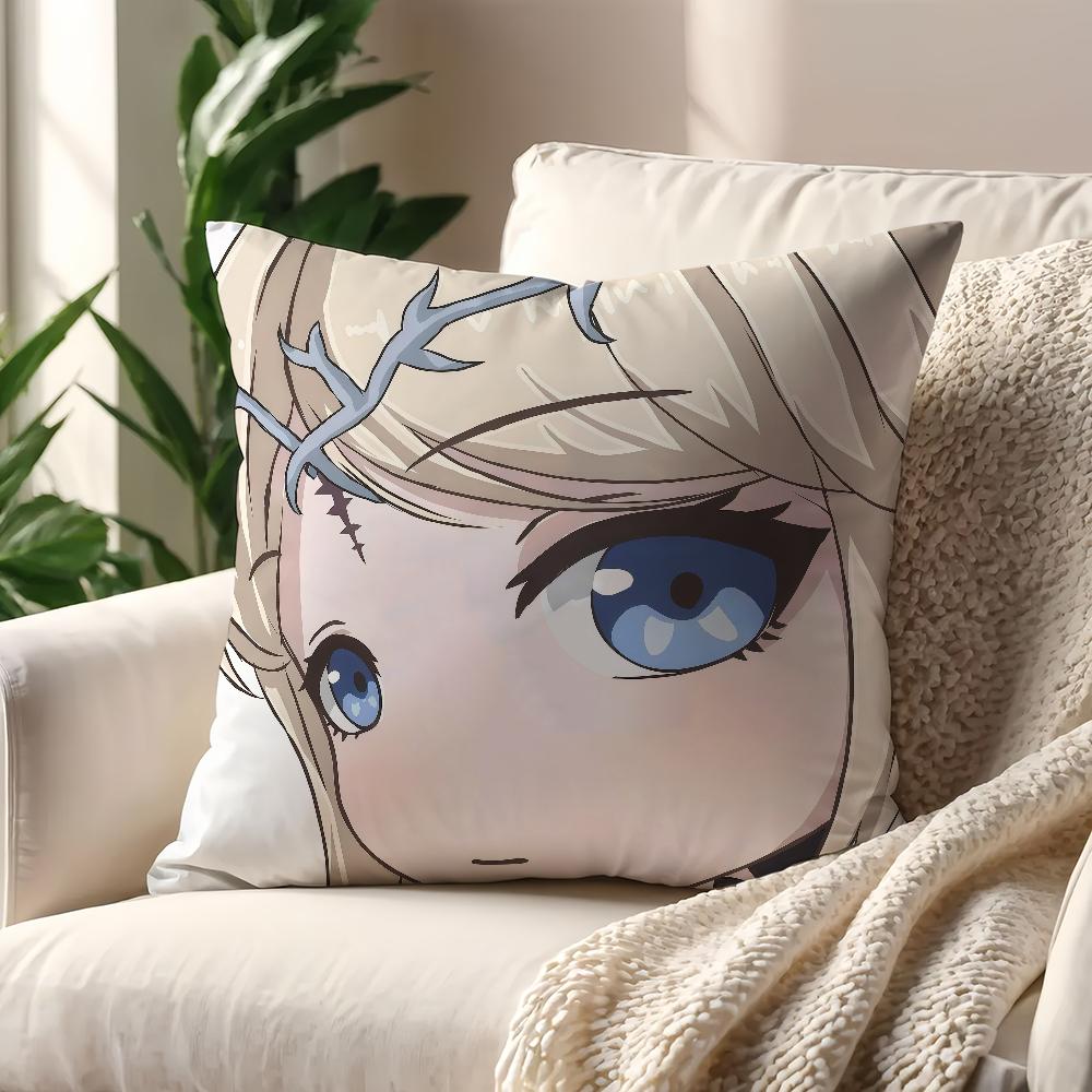 Game Wuthering Waves face Q-version cushion cover Pillow Cover Decoration Room Home Sofa living Office Car Nordic Simplicity