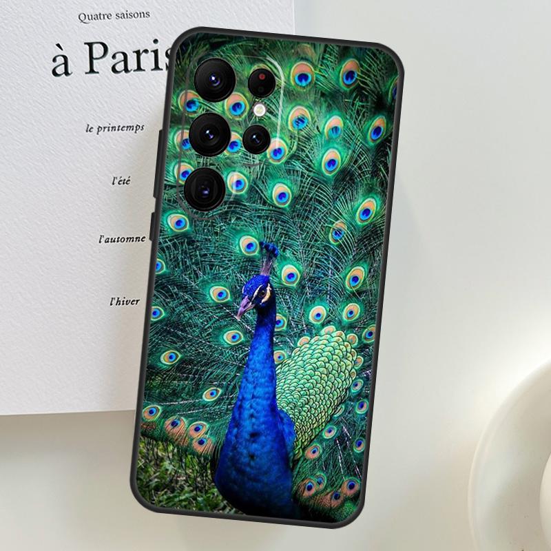 

Animal Peacock Pattern Case For Samsung Galaxy S26 Ultra S25 S24 S23 S21 S22 Ultra S10 S20 Plus S25 FE Phone Cover Galaxy S25