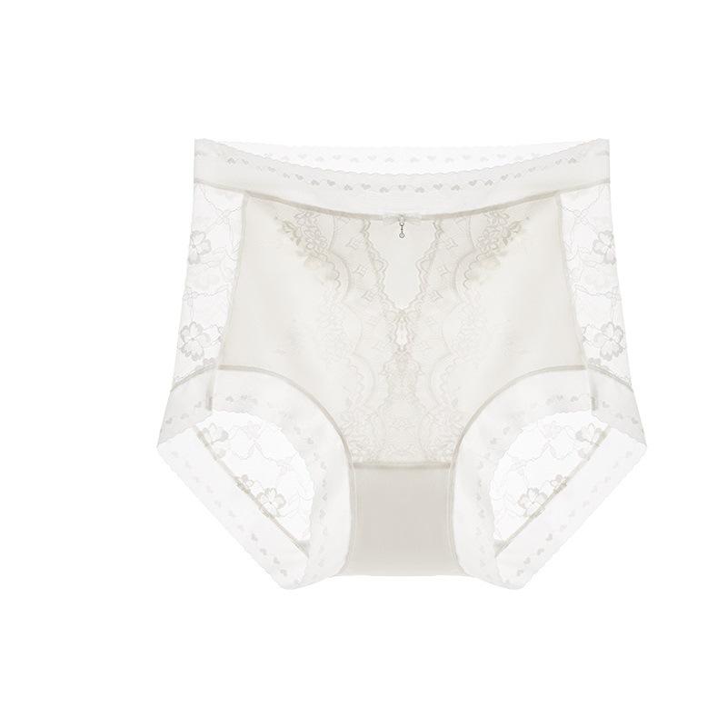 Lady Lace Satin Pure To Net Gauze Sexy High Bounce Does Not Pull In The Belly To Lift Hips Without Trace High Waist Underwear