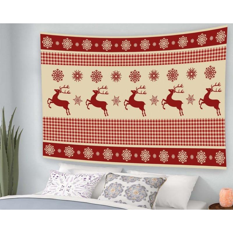 

Reindeer Festive Tapestry Perfect for Holiday Cozy Festive Home Decor with Enchanting Winter Charm 74x94cm(29x37in)