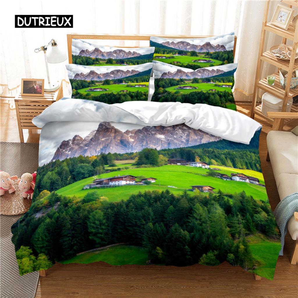 Beautiful  Scenery Bedding Set Duvet Cover Set 3d Bedding Digital Printing Bed Linen Queen Size Bedding Sets Fashion Design