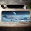 Minimal Desk Mouse Pad Large Desk Mat Precision Cloth Surface Natural Rubber Base for Home Office PC Laptop Work Perfect Desk Ac