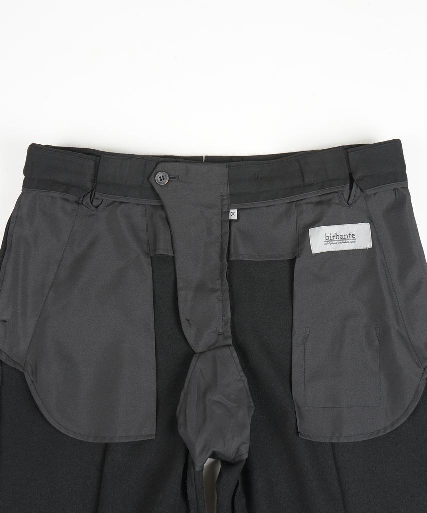BIRBANTE Spandex Hidden Elastic Waist Slacks - Black