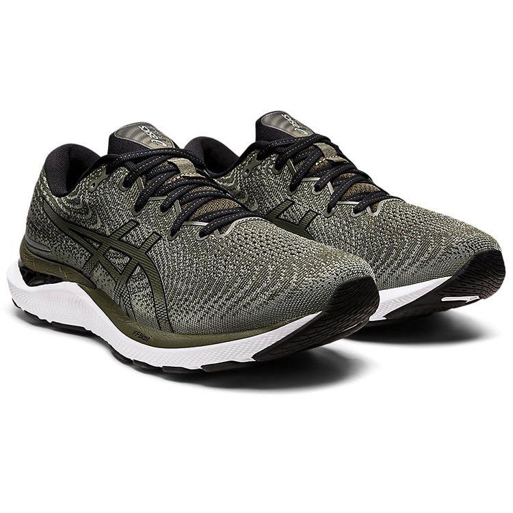 Asics Gel-Cumulus 24 Men Olive Canvas Black Running Shoes 1011B366-300