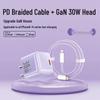 PD 30W Transparent GaN Charger for Apple 8-17 Phones - Fast Charging