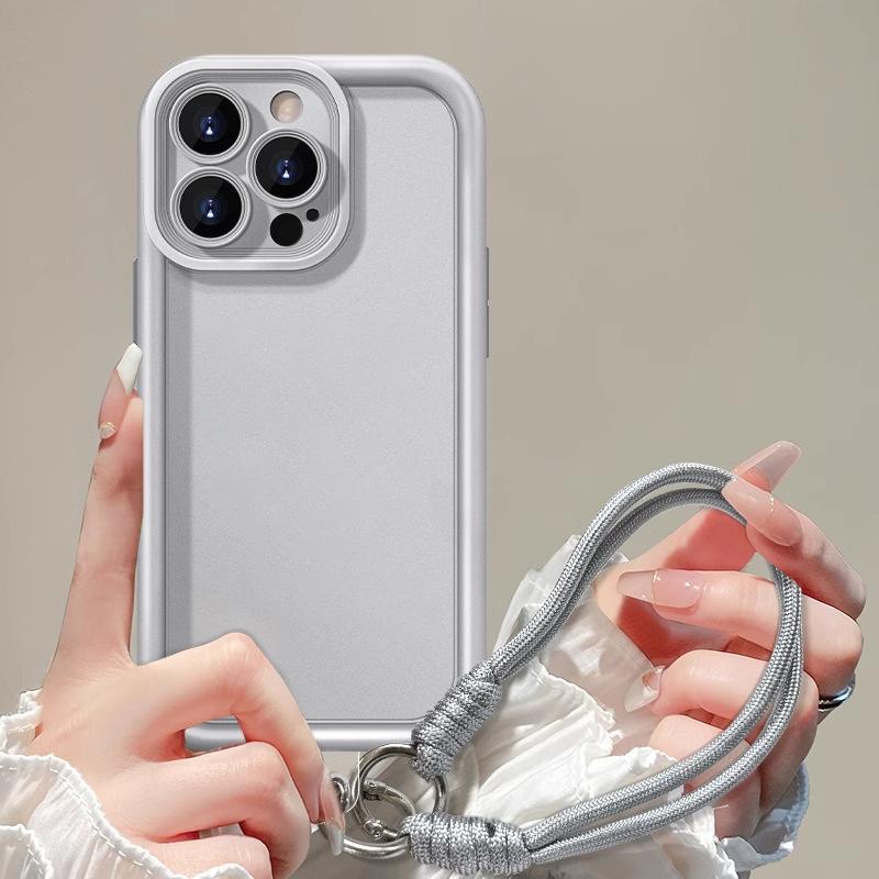 Applicable to Apple 16pro mobile phone case 13 new 15pro silicone 14 advanced anti-drop all-inclusive new pink plain case