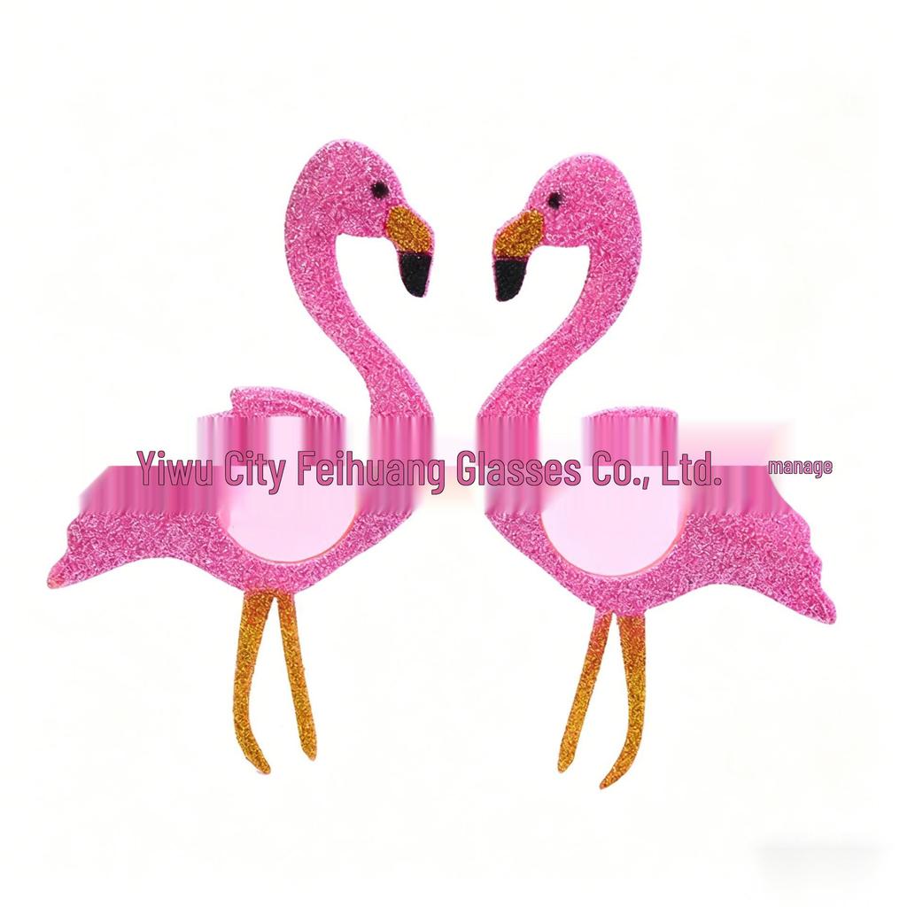 Hawaiian Beach Party Glasses: Coconut Tree, Flamingo, Parrot, Ice Cream, Flower & Wine Glass Fun