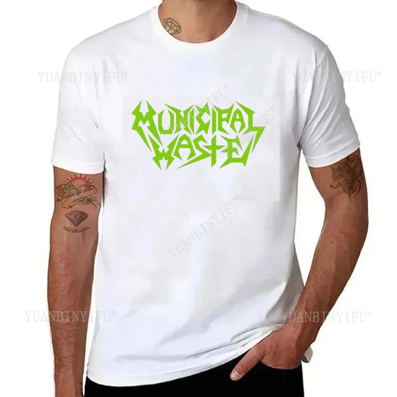 Harajuku Humorous and Funny MUNICIPAL WASTE  Printed Casual Plus Size T Shirts Gothic Hip Hop Style Tops Tee O-neck