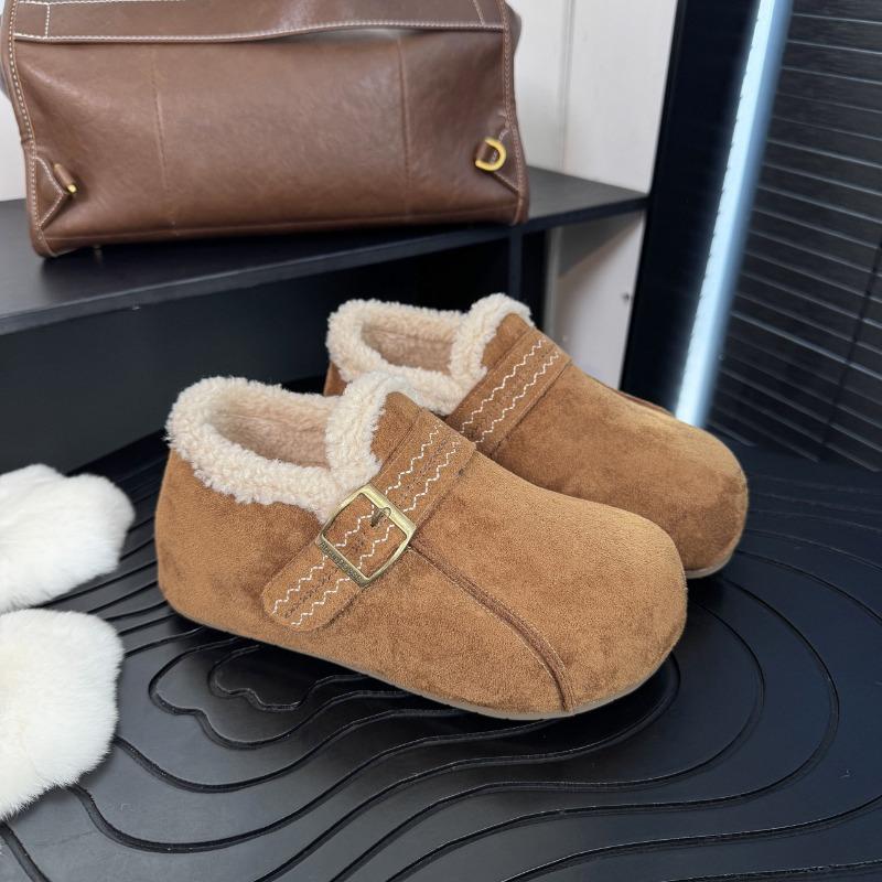 

The buckle is simple, the belt buckle is Mao Mao s autumn and winter fashion, and the outer wear is a pedal to keep warm. Girls Mao Mao cotton shoes 40 верблюд