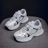 Fashion Chunky Platform Sneakers for Women Spring Breathable Mesh Thick Bottom Vulcanized Shoes Woman Casual Lace Up Sports Running Shoe