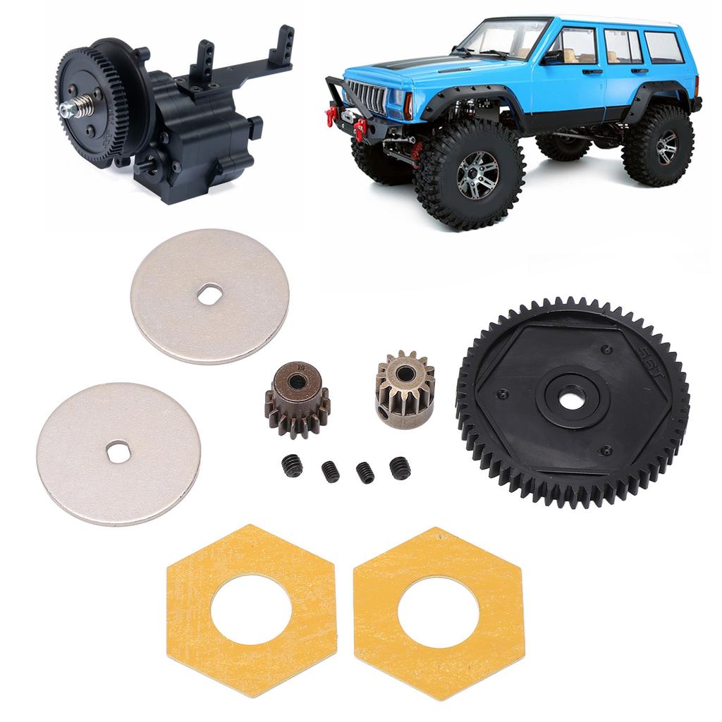 1Celsius10 RC 56T Large Spur Gear with 13T 15T Motor Gear RC Upgrade Parts for   SCX10 RC Crawler Car