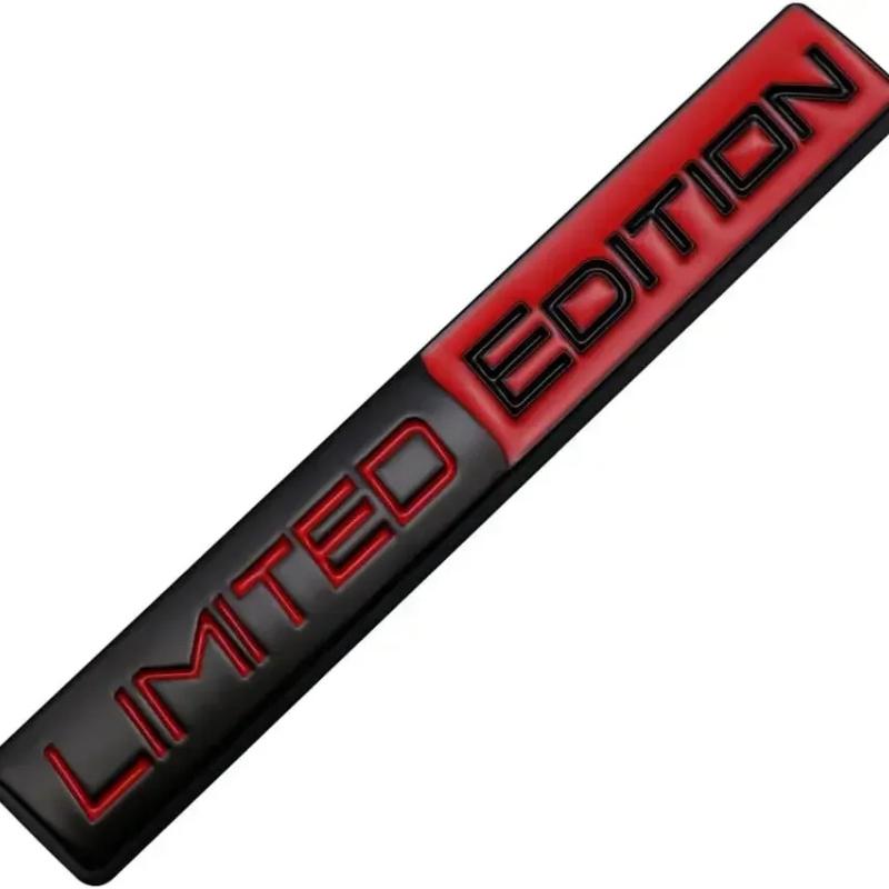 3D Limited Edition Metal Aluminium Adhesive Emblem Rear Trunk Badge Fender Sticker Body Decal Car Emblem