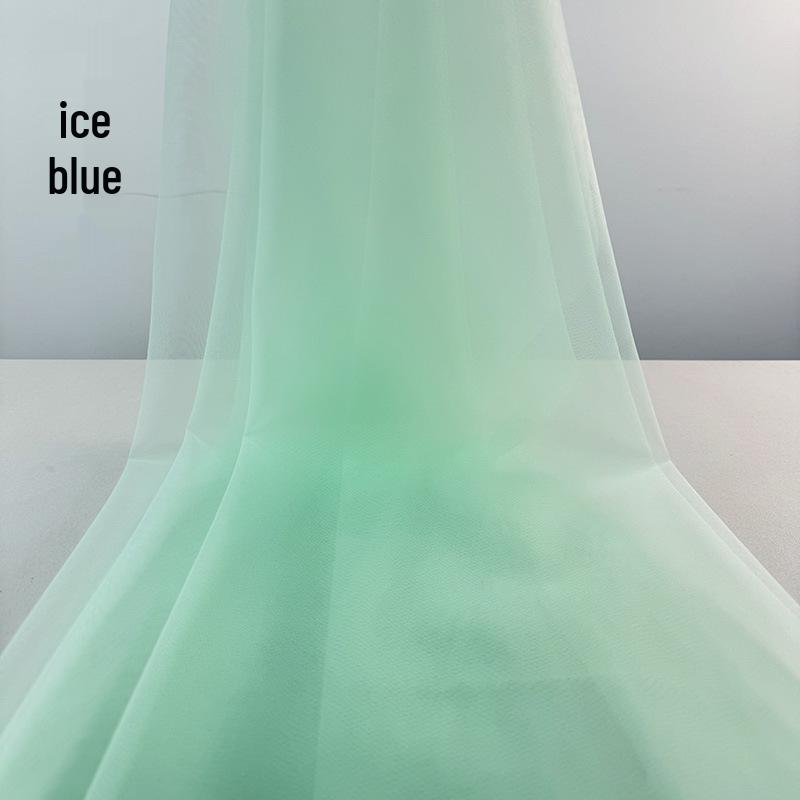 Avocado Green Gauze Fabric for Kindergarten Decor & Soft Wedding Dresses